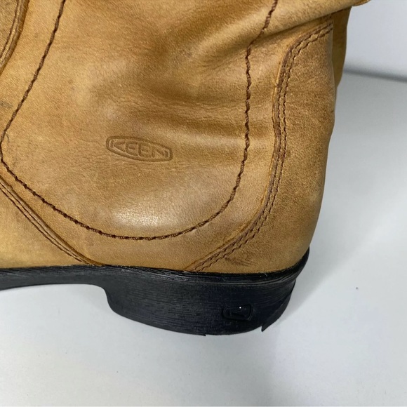 Keen Womens Tyretread Tall Riding Boots Snow Leather Waterproof Tan Size 7 - Picture 2 of 12